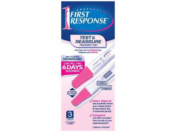 First Response Test & Reassure Pregnancy Test 3 Pack