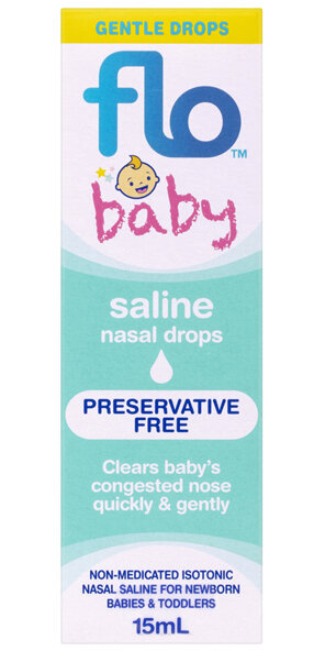 FLO Baby Saline Nasal Drops 15mL