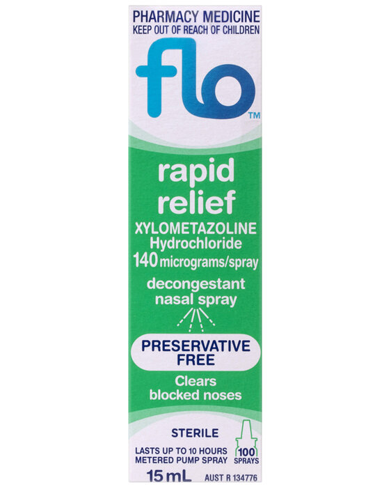 FLO Rapid Relief Decongestant Nasal Spray 15mL