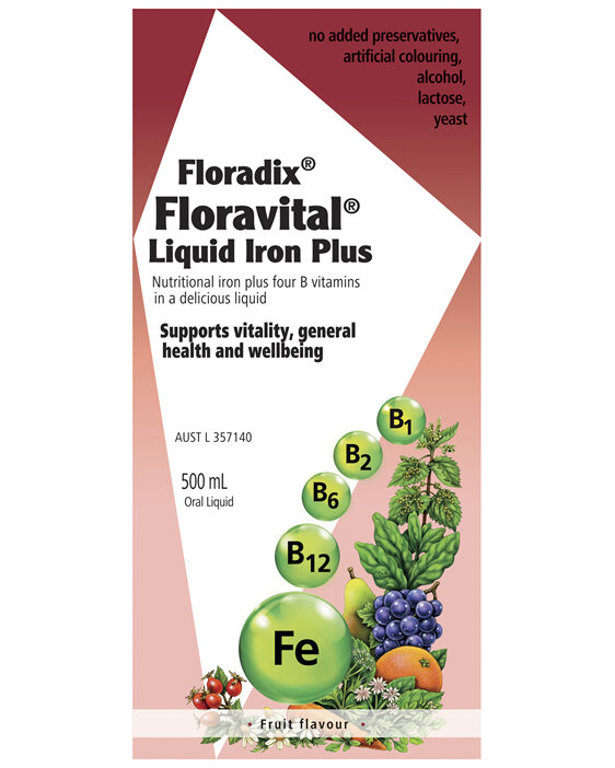 Floradix Floravital Liquid Iron Plus 500mL