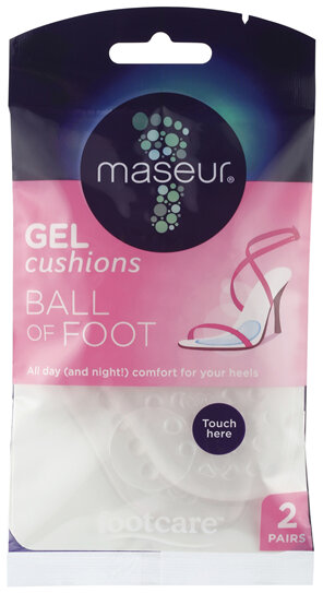 Footcare Ball of Foot Gel Cushions 2 Pairs