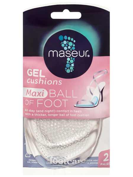 Footcare by Maseur Gel Ball of Foot Cushions Maxi Twin