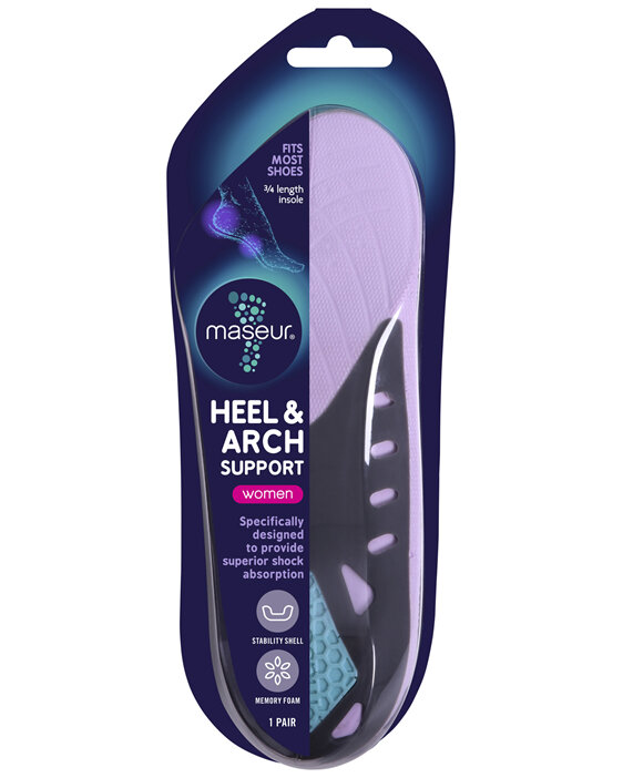 Footcare by Maseur Heel and Arch Support Women