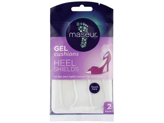 Footcare Heel Shields Gel Cushions 2 Pairs