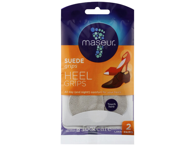 Footcare Suede Heel Grips, 2 pairs