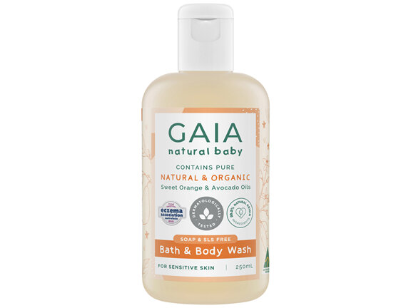 GAIA Natural Baby Bath & Body Wash 250mL