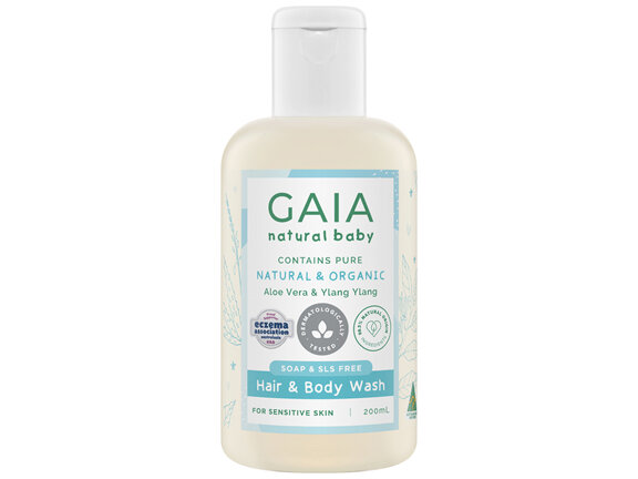 GAIA Natural Baby Hair & Body Wash 200mL