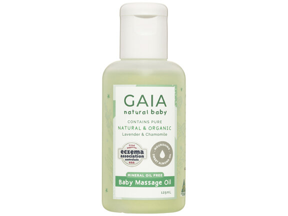 GAIA Natural Baby Massage Oil 125mL