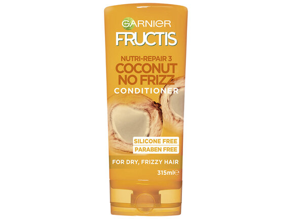 Garnier Fructis Coconut No-Frizz Conditioner 315ml for Frizzy Hair