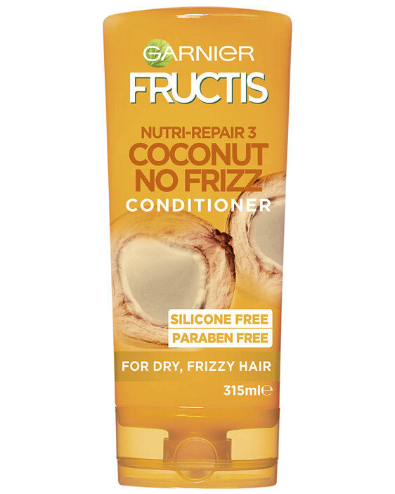 Garnier Fructis Coconut No-Frizz Conditioner 315ml for Frizzy Hair