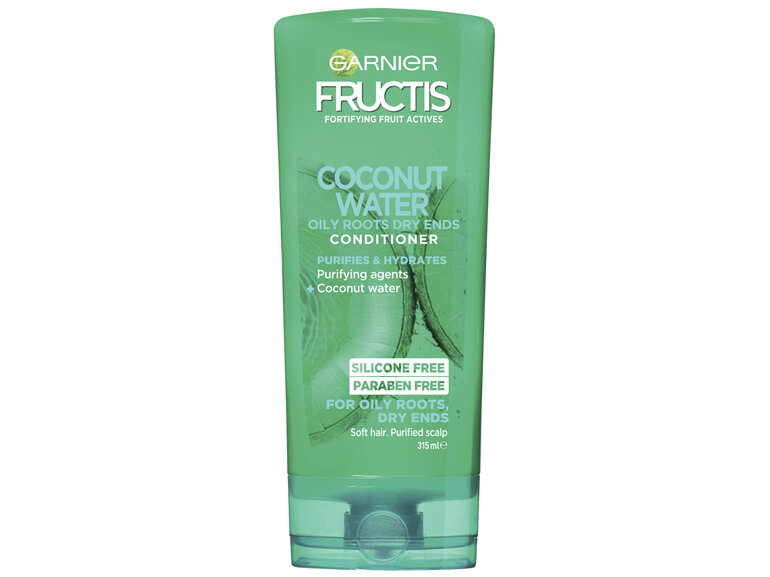 Garnier Fructis Coconut Water Conditioner 315ml for Oily Roots, Dry Ends