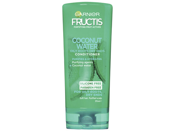 Garnier Fructis Coconut Water Conditioner 315ml for Oily Roots, Dry Ends