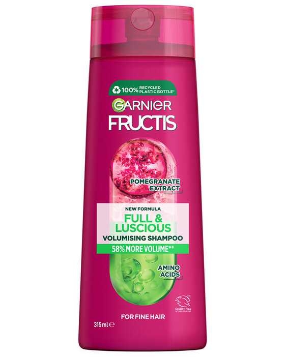Garnier Fructis Full & Luscious Shampoo 315ml for Fine Hair
