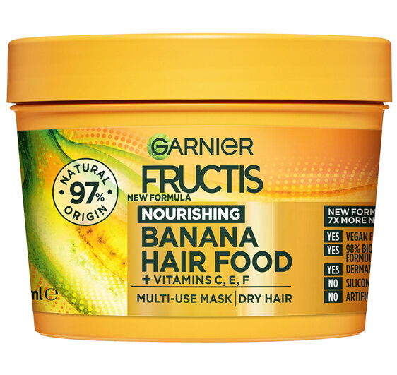Garnier Fructis Hair Food Nourishing Banana Multi use Treatment for Dry Hair 390ml