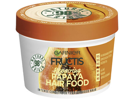 Garnier Fructis Hair Food Repairing Papaya Multi Use Treatment for Damaged Hair  390ml
