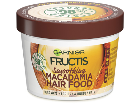 Garnier Fructis Hair Food Smoothing Macadamia 390ml for Dry & Unruly Hair