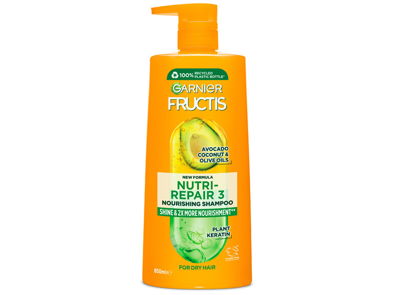 Garnier Fructis Nutri-Repair 3 Shampoo 850ml for Dry Hair