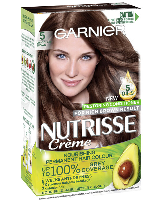 Garnier Nutrisse Permanent Hair Colour - 5 Chocolate Brown