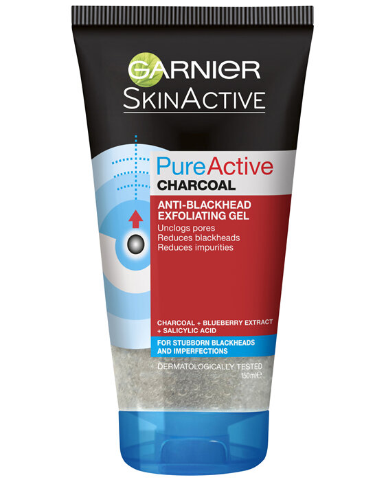 Garnier Pure Active Anti-Blackhead Charcoal Exfoliating Gel