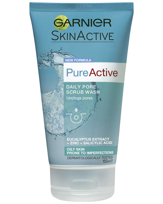 Garnier Pure Active Daily Pore Scrub Wash