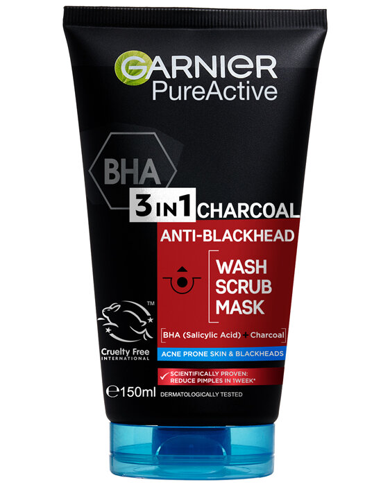 Garnier Pure Active Intensive Charcoal 3-in-1 Wash