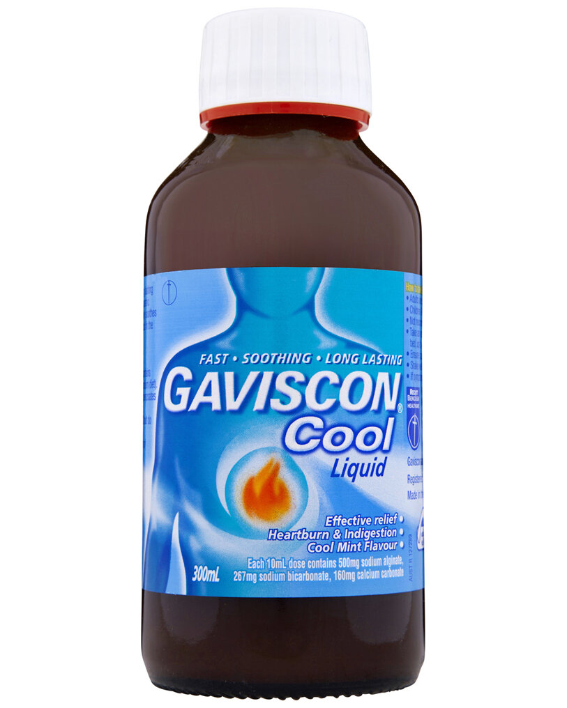 Gaviscon Cool Liquid Heartburn And Indigestion 300ml Medicines To