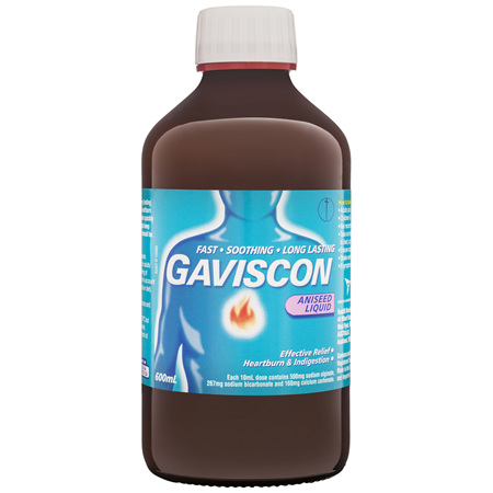 Gaviscon Core Aniseed Liquid Heartburn & Indigestion Relief 600ml