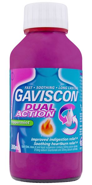Gaviscon Dual Action Liquid Heartburn & Indigestion Relief 300ml