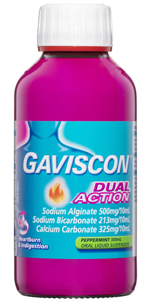 Gaviscon Dual Action Liquid Peppermint 300ml