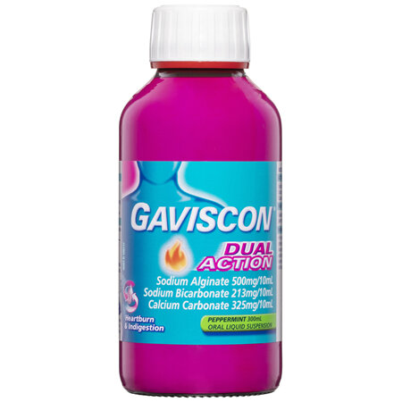 Gaviscon Dual Action Liquid Peppermint 300ml