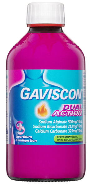 Gaviscon Dual Action Liquid Peppermint 600ml