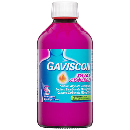Gaviscon Dual Action Liquid Peppermint 600ml