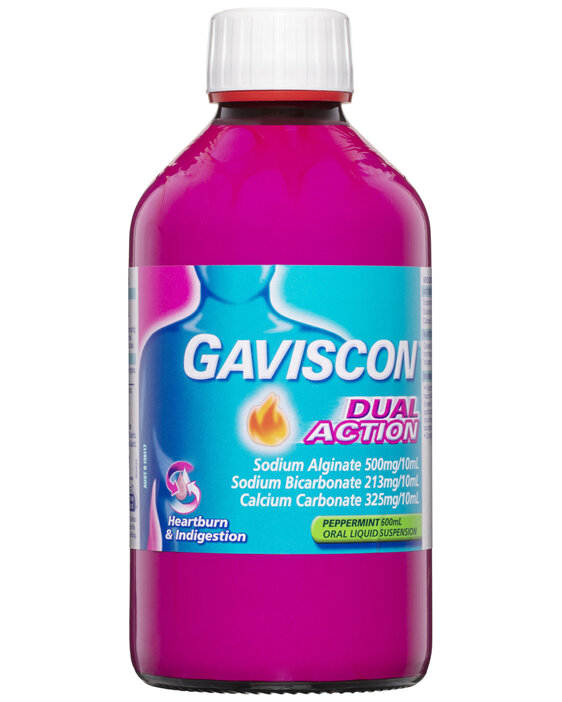 Gaviscon Dual Action Liquid Peppermint 600ml