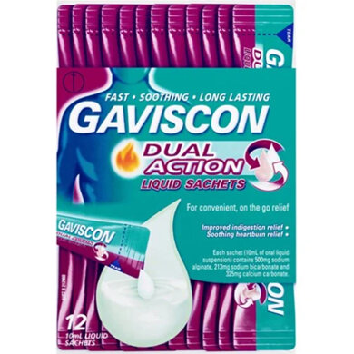 GAVISCON Dual Action Liquid Sachet 12pk