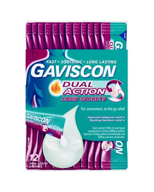 GAVISCON Dual Action Liquid Sachet 12pk