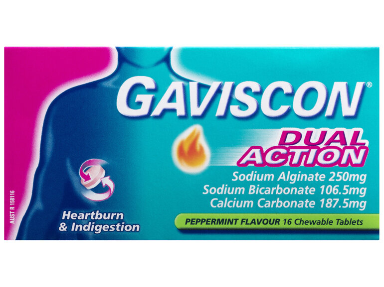 Gaviscon Dual Action Tablets Peppermint 16