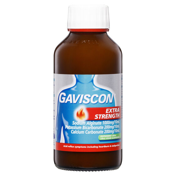 Gaviscon Extra Strength Liquid Heartburn and Indigestion Relief Peppermint 300ml