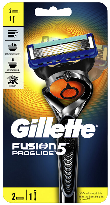 Gillette Fusion ProGlide Manual Flexball Shaving Razor Pack & 1 Blade Refill