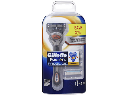 Gillette Fusion ProGlide Manual Shaving Blade Refill 4 Pack