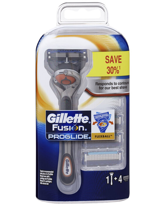 Gillette Fusion ProGlide Manual Shaving Blade Refill 4 Pack