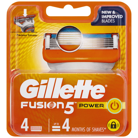 Gillette Fusion5 Power Cartridges 4 Pack