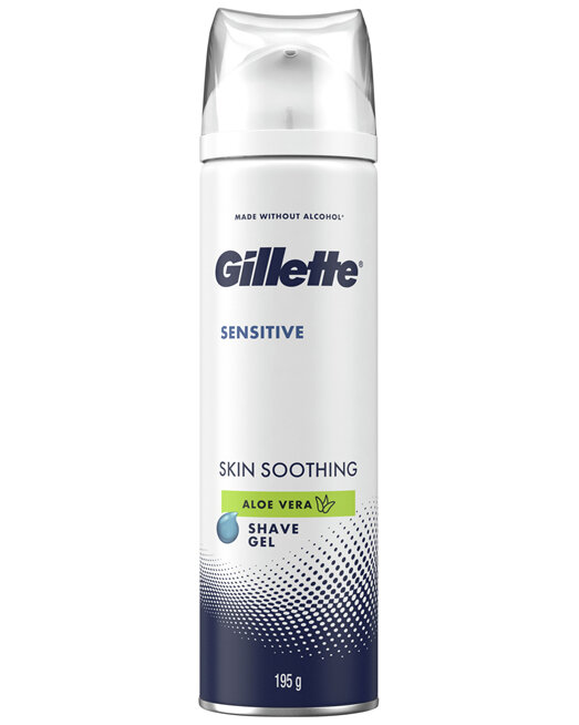 Gillette Sensitive Skin Soothing Aloe Vera Shave Gel 195g
