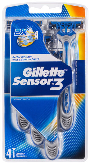Gillette Sensor3 Disposable Razors 4 Pack