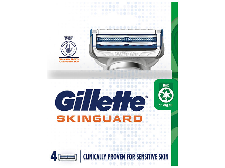 Gillette Skinguard Razor Blades 4 Cartridges Refills