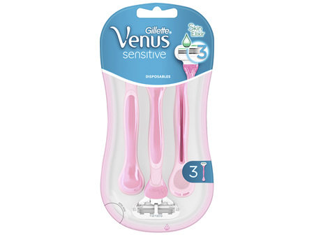 Gillette Venus Sensitive Women's Disposable Razors 3 Pack