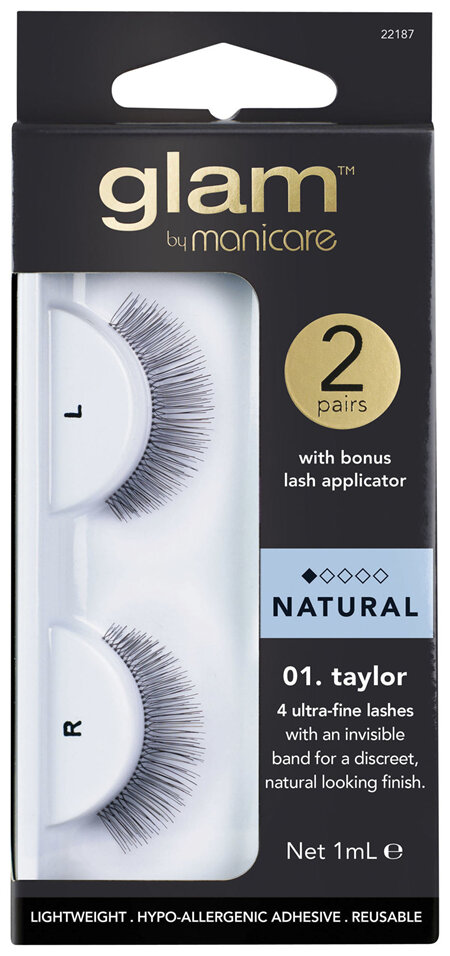 Glam By Manicare 01. Taylor 2 Pack Lashes