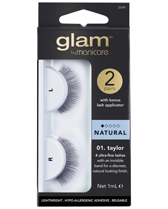Glam By Manicare 01. Taylor 2 Pack Lashes