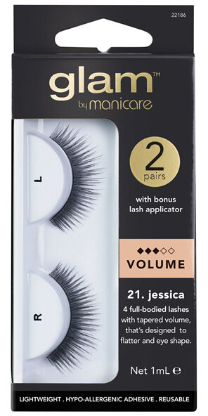 Glam By Manicare 21. Jessica 2 Pack Lashes