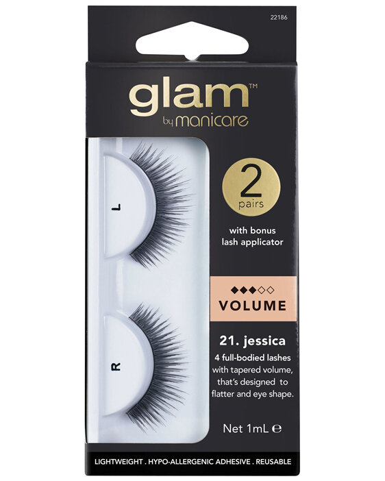 Glam By Manicare 21. Jessica 2 Pack Lashes