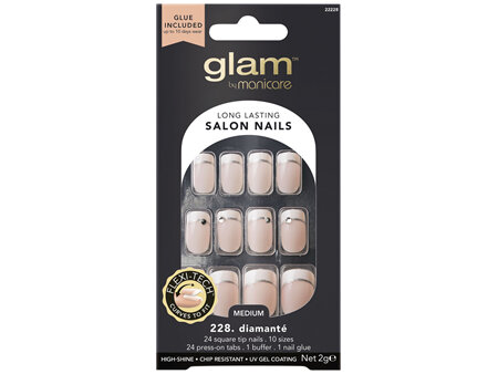 Glam by Manicare 228. Fashion Diamante Nails